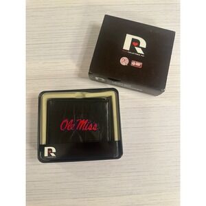 Rico Industries Ole Miss Rebels Black Leather Billfold Wallet RBL160201 NIB